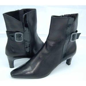 Vaneli Black Ankle Boots, Size 8 N
